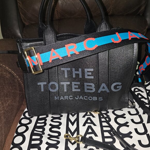 MARC JACOBS THE TOTE BAG BLACK LEATHER - Picture 2 of 8